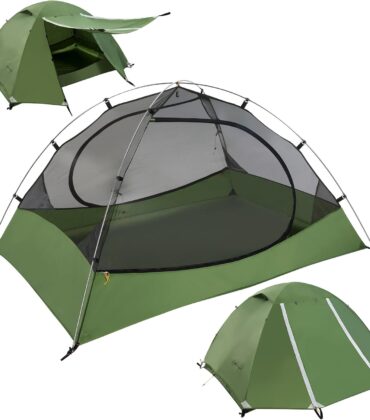 Clostnature Lightweight Backpacking Tent - 1/1.5/2/3/4/6 Person Ultralight Waterproof Camping Tent, 3 Season Large Size Easy Setup Tent for Family, Outdoor, Hiking and Mountaineering