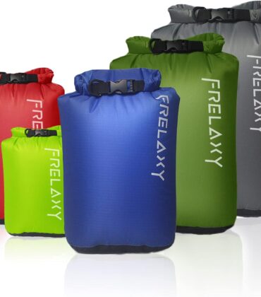 Frelaxy Dry Bag 3-Pack/5-Pack, Ultralight Dry Sack, Outdoor Bags Keep Gear Dry for Hiking, Backpacking, Kayaking, Camping, Swimming, Boating